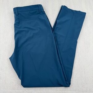 1764 Signature Golf Mens Performance Stretch Pants Blue 34x34 Athleisure Trouser